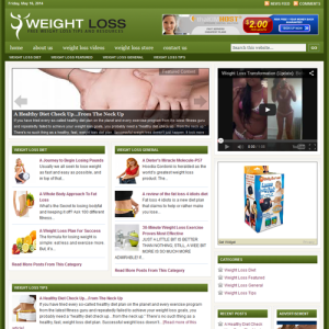 Weight Loss Done-for-you Turnkey Niche Blog Business with Amazing Content