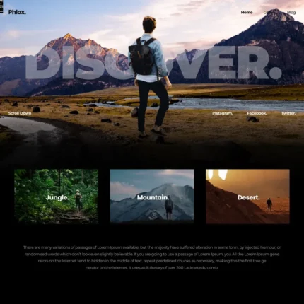 Adventure Website Design with Free VPS Web Hosting