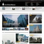 Architect News Website Design with Free VPS Web Hosting
