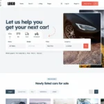 Automotive Listings Website Design with Free VPS Web Hosting