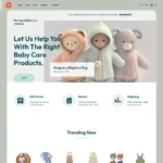 Baby Products Website Design with Free VPS Web Hosting