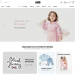 Baby Store Website Design for Sale with Free VPS Web Hosting