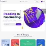 Bookshop Website Design with Free VPS Web Hosting