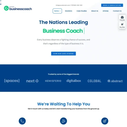 Business Coach Website Design with Free VPS Web Hosting