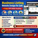Business Listing Website Design with Free VPS Web Hosting