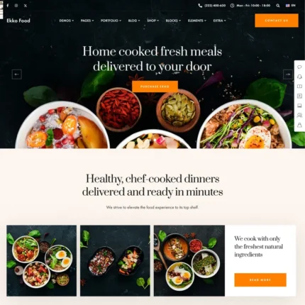 Catering Website Design with Free VPS Web Hosting