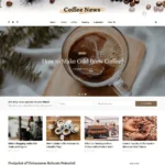 Coffee News Website Design with Free VPS Web Hosting