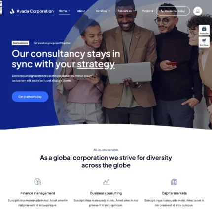 Corporation Website Design with Free VPS Web Hosting