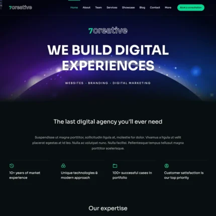 Creative Business Website Design with Free VPS Web Hosting