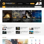 Crypto News Website Design with Free VPS Web Hosting