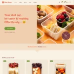 Diet Shop Website Design with Free Web Hosting