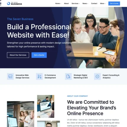 Digital Business Website Design with Free VPS Web Hosting