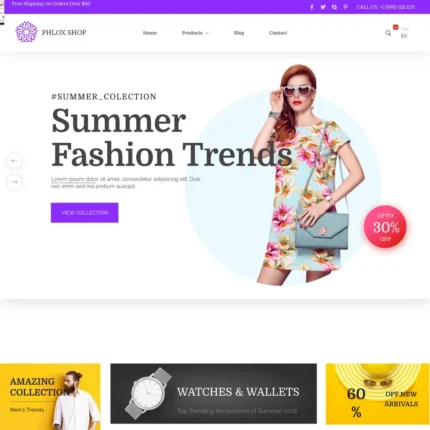 Exclusive Shop Website Design with Free VPS Web Hosting