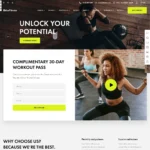 Fitness Website Design with Free VPS Web Hosting