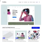 Freebies Blog Website Design with Free VPS Web Hosting