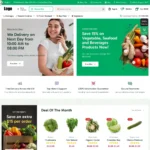 Grocery Market Website Design with Free Web Hosting