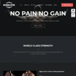 Gym Website Design with Free VPS Web Hosting