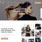 Hair Salon Website Design with Free VPS Web Hosting