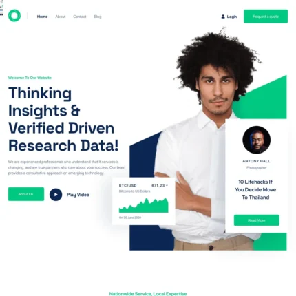 IT Service Website Design with Free VPS Web Hosting