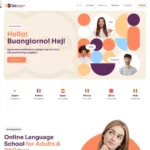 Language School Website Design with Free Web Hosting