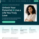 Life Coaching Website Design with Free VPS Web Hosting