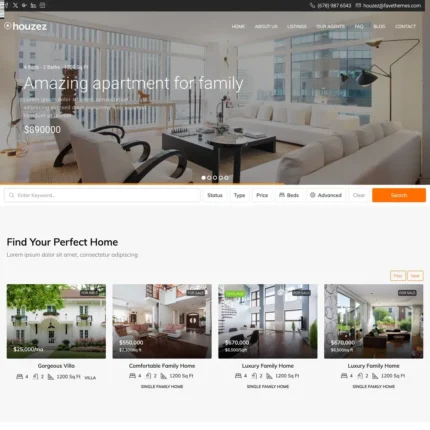 Local Real Estate Website Design with Free VPS Web Hosting