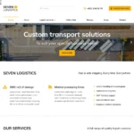 Logistics Service Website Design with Free VPS Web Hosting