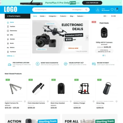 Marketplace Website Design with Free VPS Web Hosting