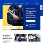 Mechanic Website Design with Free VPS Web Hosting