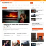 Morning News Website Design with Free VPS Web Hosting