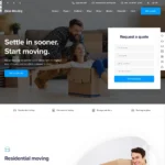 Moving Service Website Design with Free VPS Web Hosting