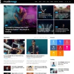 Music Magazine Website Design with Free VPS Web Hosting