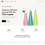 Office Supplies Store Website Design with Free VPS Web Hosting