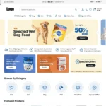 Pet Food Shop Website Design with Free VPS Web Hosting
