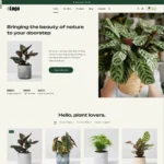 Plants Store Website Design with Free Web Hosting