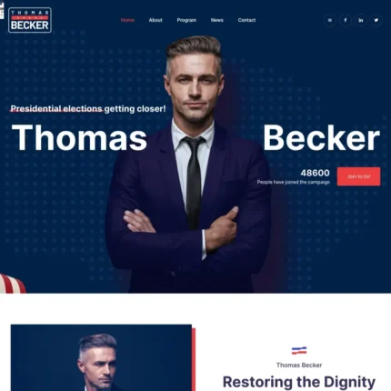 Politics Website Design with Free Web Hosting