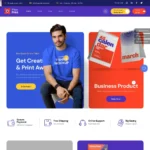 Print Shop Website Design with Free VPS Web Hosting