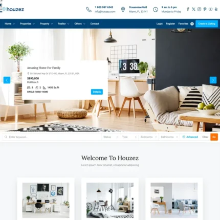 Realty Company Website Design with Free VPS Web Hosting