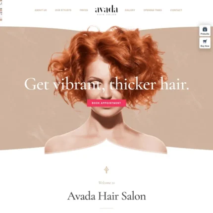 Salon Website Design with Free VPS Web Hosting