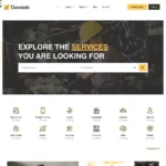 Service Listing Website Design with Free VPS Web Hosting