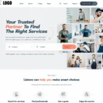 Service Listings Website Design with Free VPS Web Hosting