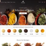 Spice Shop Website Design with Free Web Hosting