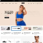 Sports Store Website Design with Free VPS Web Hosting