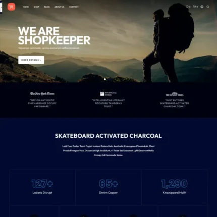 Sportswear Shop Website Design with Free VPS Web Hosting