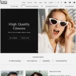 Sunglasses Website Design with Free Web Hosting