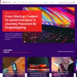 Tech Blog Website Design with Free VPS Web Hosting