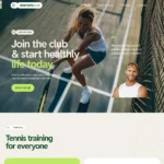 Tennis Club Website Design with Free Web Hosting