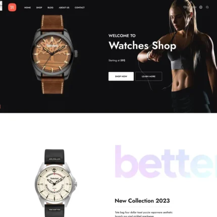 Watch Shop Website Design with Free VPS Web Hosting