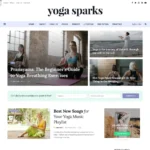 Yoga Blog Website Design with Free VPS Web Hosting