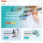 Drug Shop Website Design with Free VPS Web Hosting